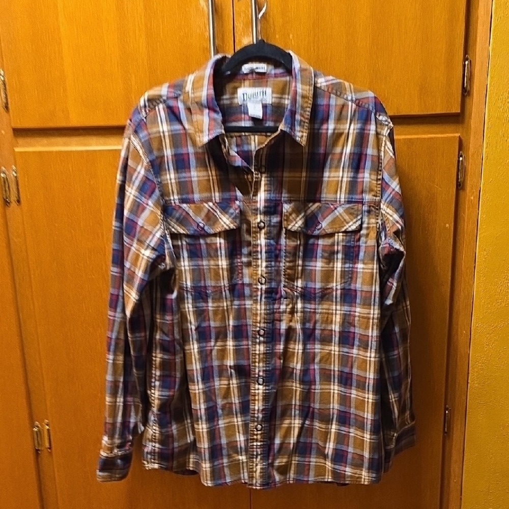 Duluth Trading Co Multicolor Plaid Shirt